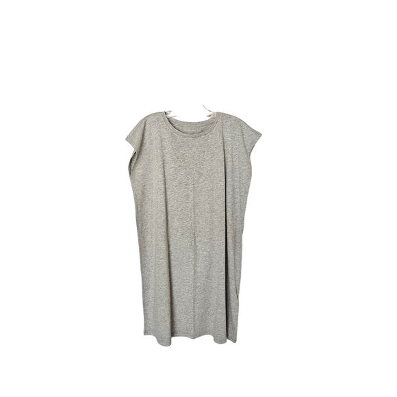 Eileen Fisher Women's Heather Gray Crew Neck Shirt Boxy Dress NWT Size X-Small - Picture 2 of 10